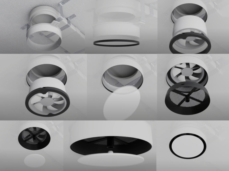 MD 01-9 GRILLE DE VENTILATION 125MM