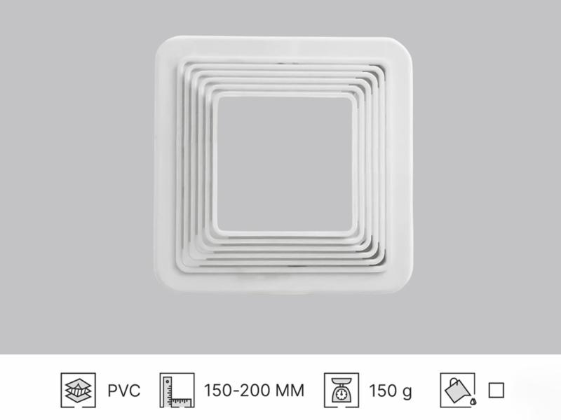 18 PLATEFORME CARRÉE UNIVERSELLE 150-200MM