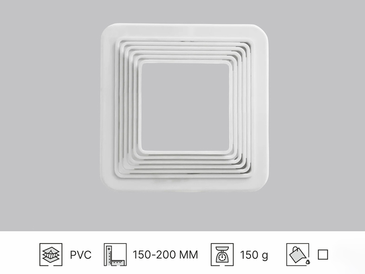 18 PLATEFORME CARRÉE UNIVERSELLE 150-200MM