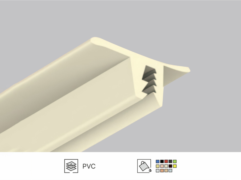 3 TL-305 / 307 / 313 / 319 / 333 / 501 INSERT PVC POUR PROFILS MURAUX ET DE PLAFOND