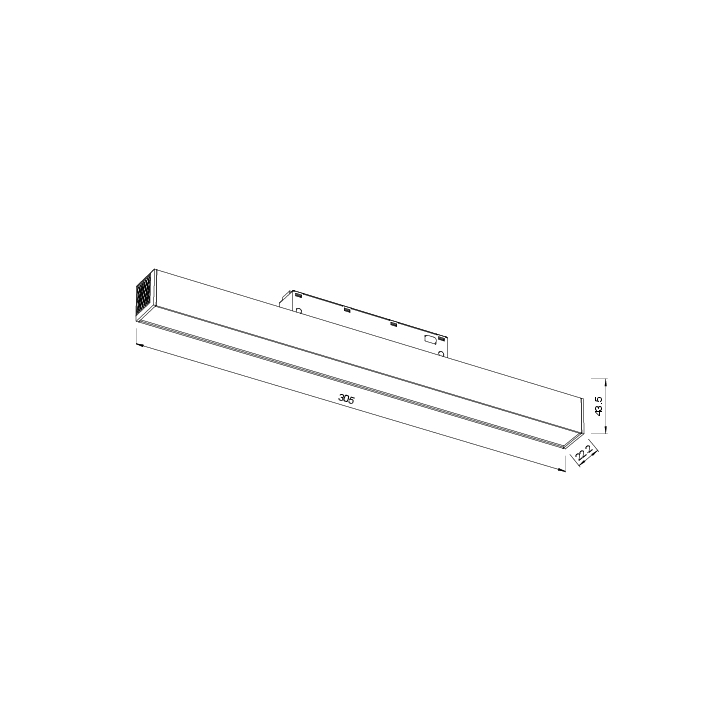 ML02-1/ML02-3 LUMINAIRE SUR RAIL MAGNÉTIQUE