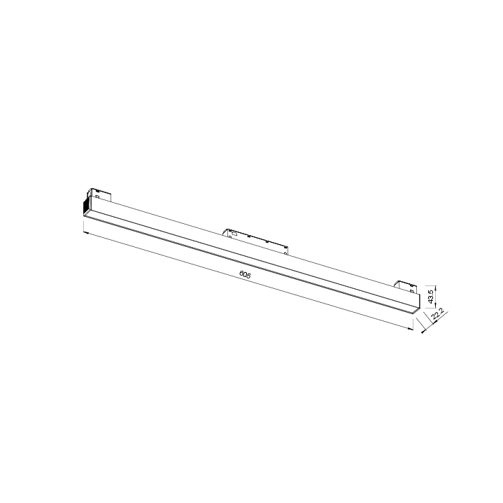 ML02-2/ML02-4 LUMINAIRE SUR RAIL MAGNÉTIQUE