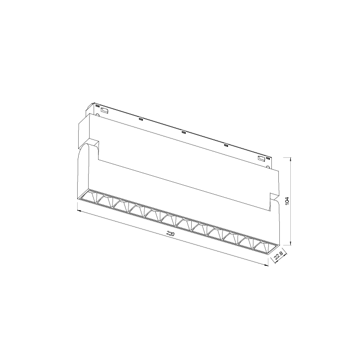 ML03-1 LUMINAIRE SUR RAIL MAGNÉTIQUE